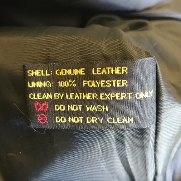 Men's Small S Harley-Davidson Leather 1/2 Zip Pullover - Picture 5 of 6